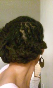 Big braids with locs and hairpin