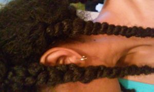 protective styling to retain natural hair moisture