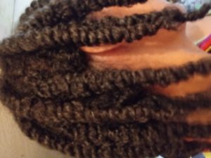 Protective Styling Double Twists With Aloe Vera Gel