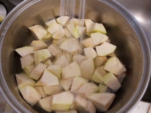 making breadfruit juice